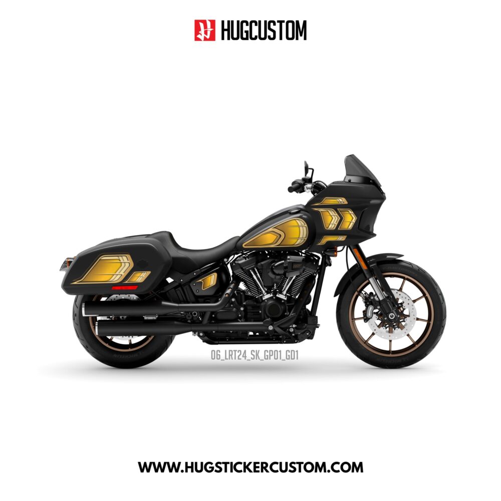 HUGCUSTOM Sticker Kit for Cruiser LRST (FXLRST) (2017-2025) - 'Royal Ember' Design