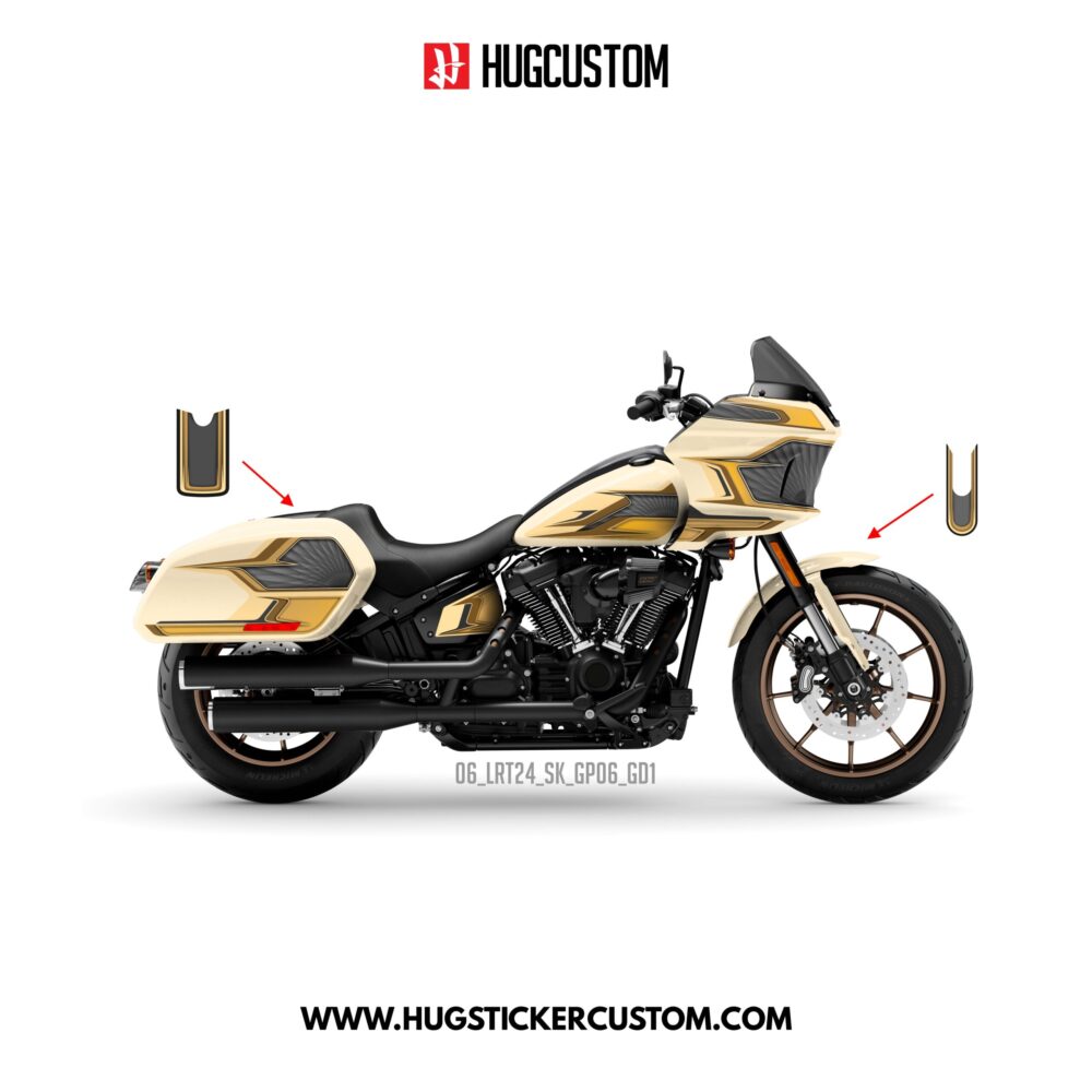 HUGCUSTOM Sticker Kit for Cruiser LRST (FXLRST) (2017-2025) - 'Velocity V.2' Design
