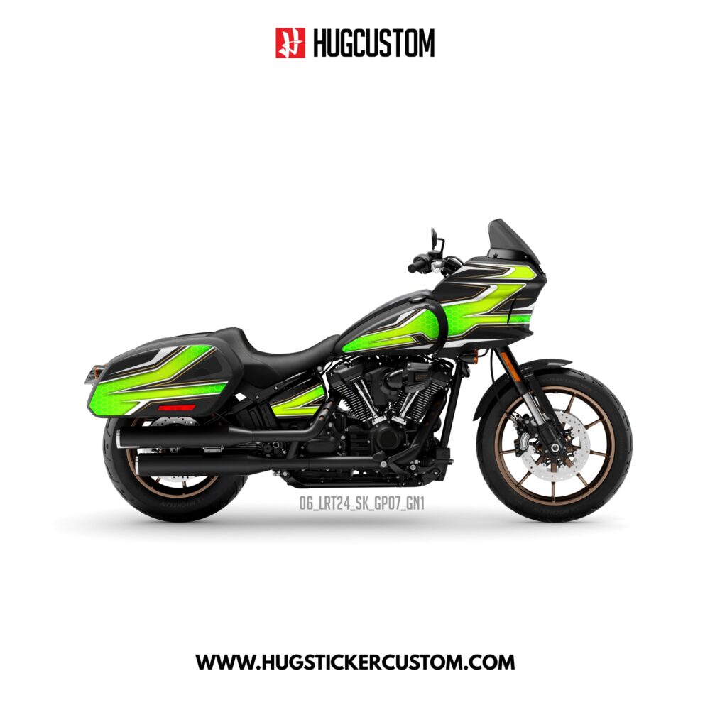 HUGCUSTOM Sticker Kit for Cruiser LRST (FXLRST) (2017-2025) - 'Racing Apex' Design