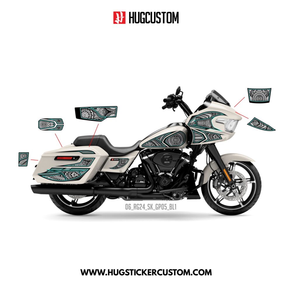 HUGCUSTOM Sticker Kit for Touring RG (FLTRX) (2024-2025) - 'Tribal' Design